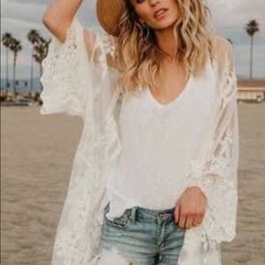 White Lace Kimono